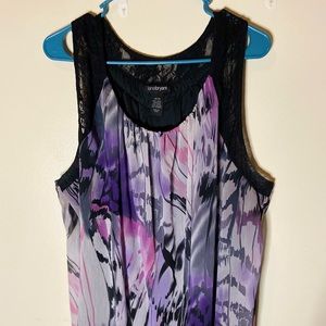 Lame Bryant women blouse plus-size 4x 26-28W Polyester Lace Nylon China